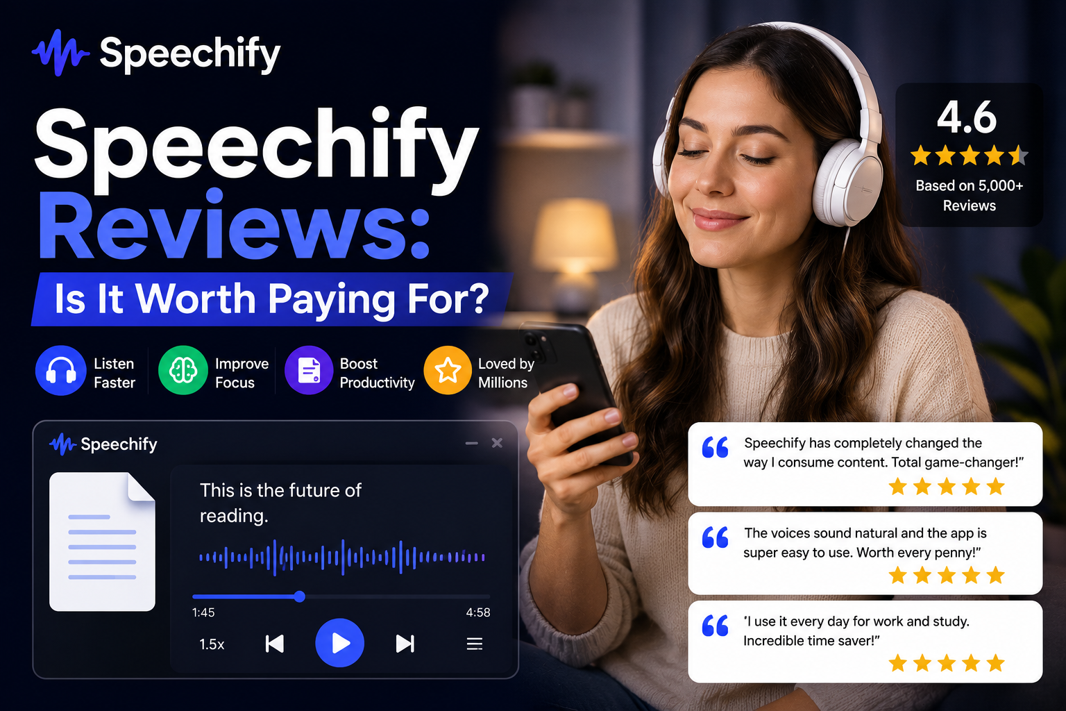 Speechify Reviews: Is It Worth Paying For?